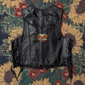 Harley-Davidson Motorcycles Toddler Faux Leather Biker Vest